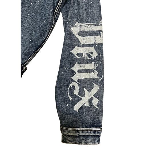 Si Tu Veux Denim Blue Mens Jean Jacket Size XXXL - Picture 4 of 7